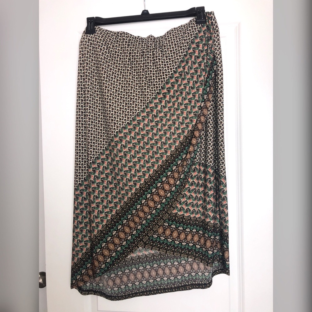 Meri Skye Beaufort Wrap Front High-Low Skirt, 2X